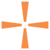Orange Cross Icon