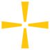 Gold Cross Icon