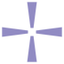 Purple Cross Icon
