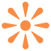 Orange Flower Icon