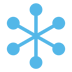 Blue Network Icon