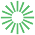 Dark Green Sun Icon